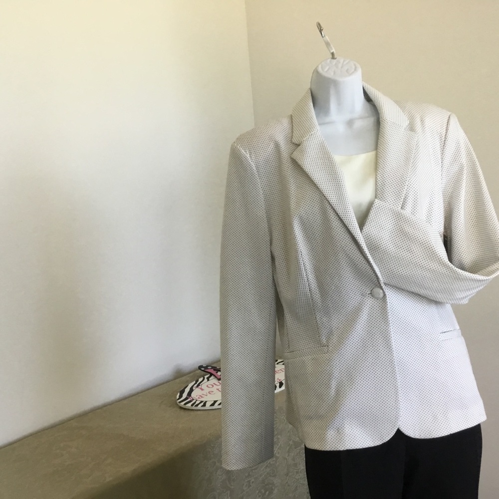 Black and white Polkadot jacket